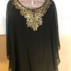 Black gold Blouse
